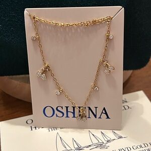 Oshena Designer Beachwear dainty Gold Cherry CZ Pendant Necklace New Release!